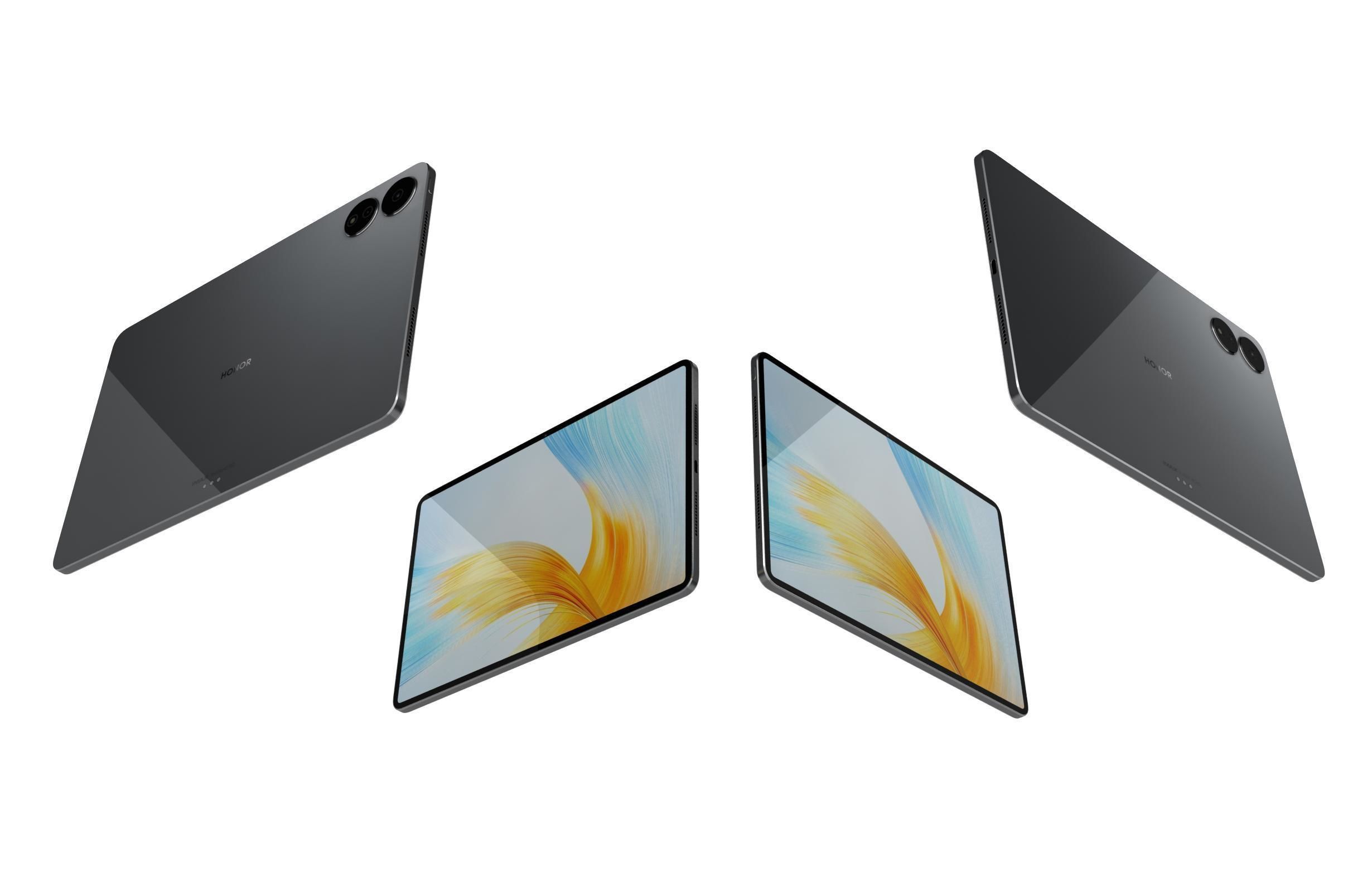 Honor MagicPad 13 Black Low-poly 3D model_5