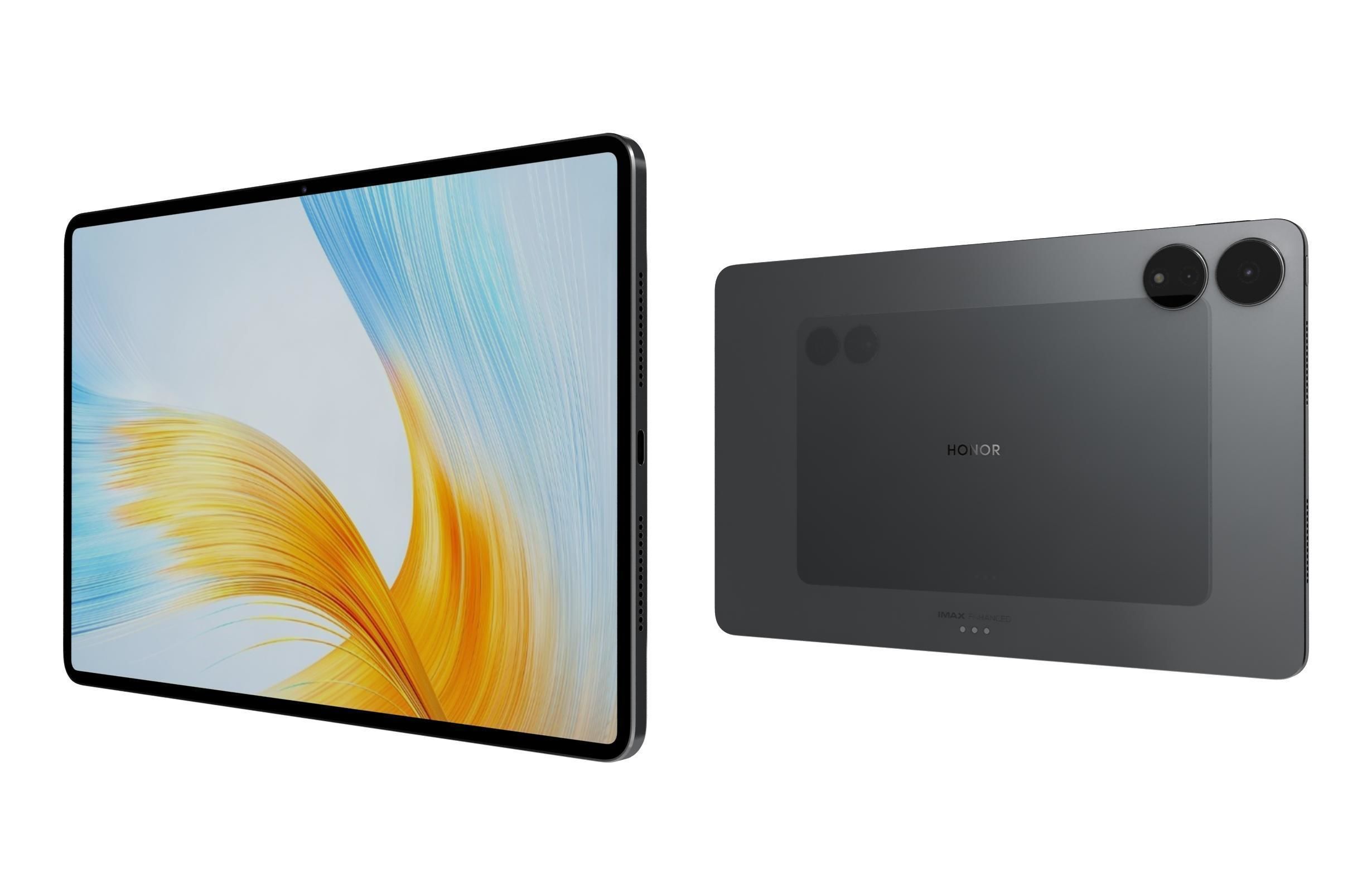 Honor MagicPad 13 Black Low-poly 3D model_6