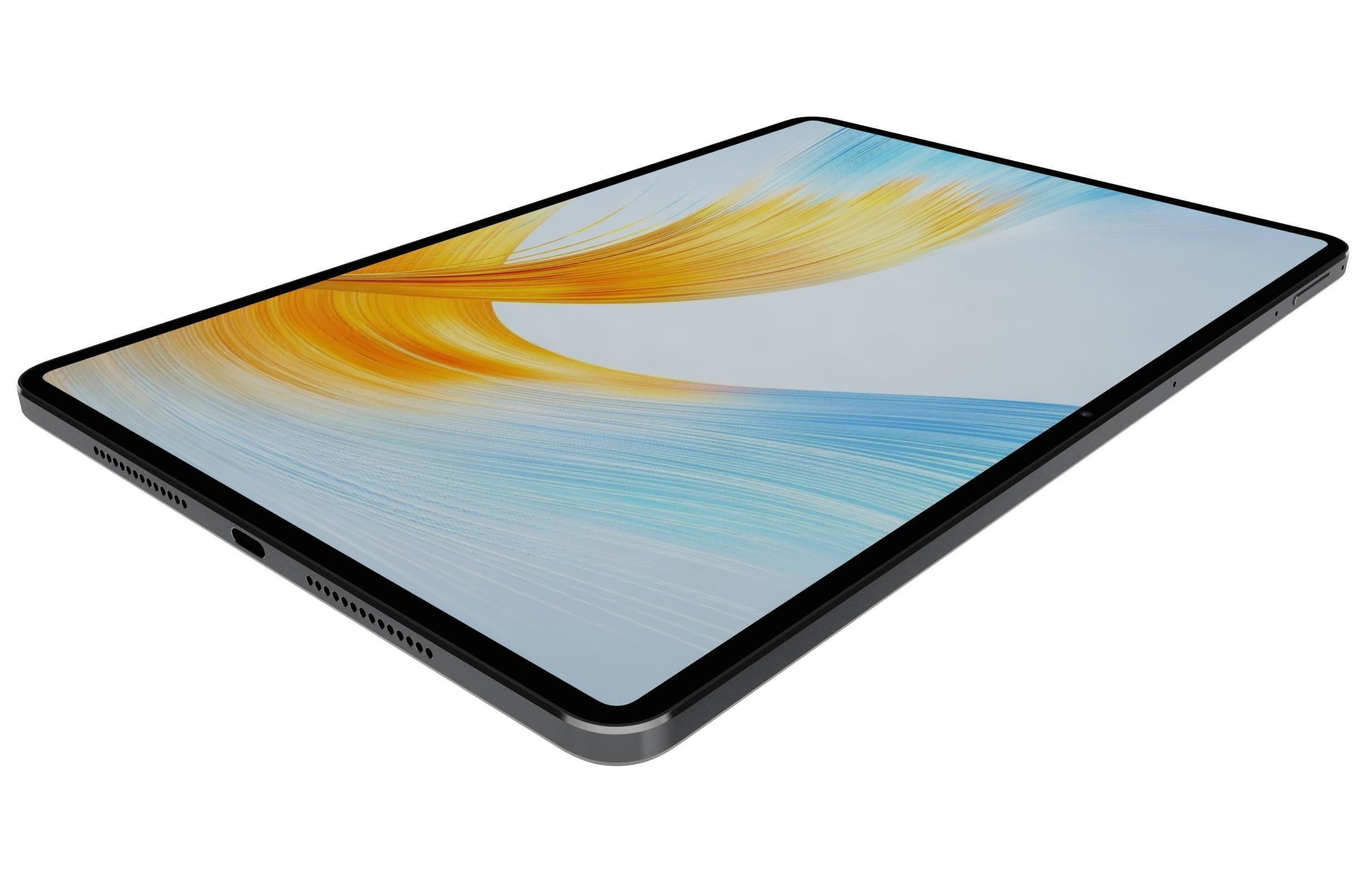 Honor MagicPad 13 Black Low-poly 3D model_13