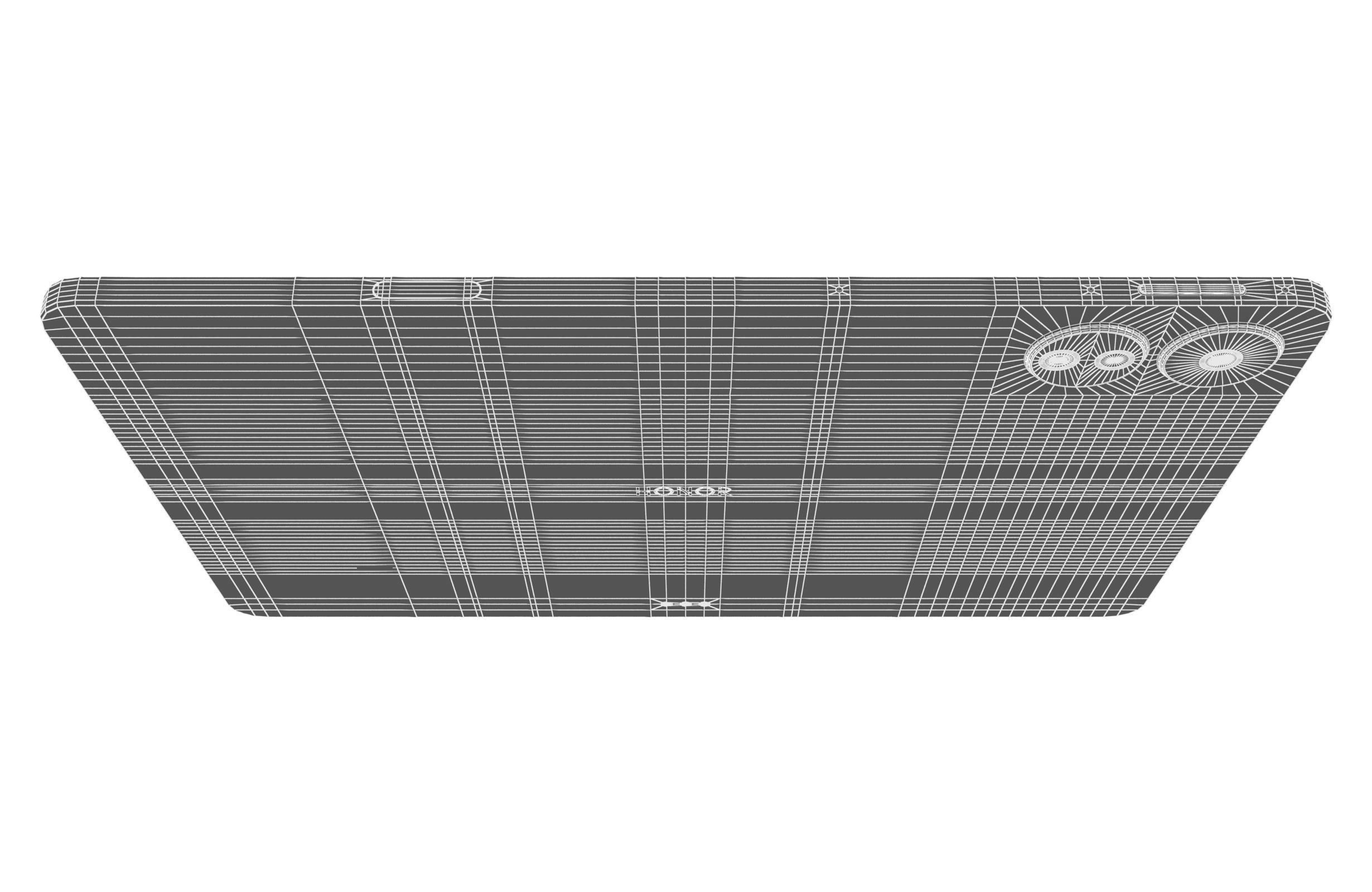 Honor MagicPad 13 Black Low-poly 3D model_24