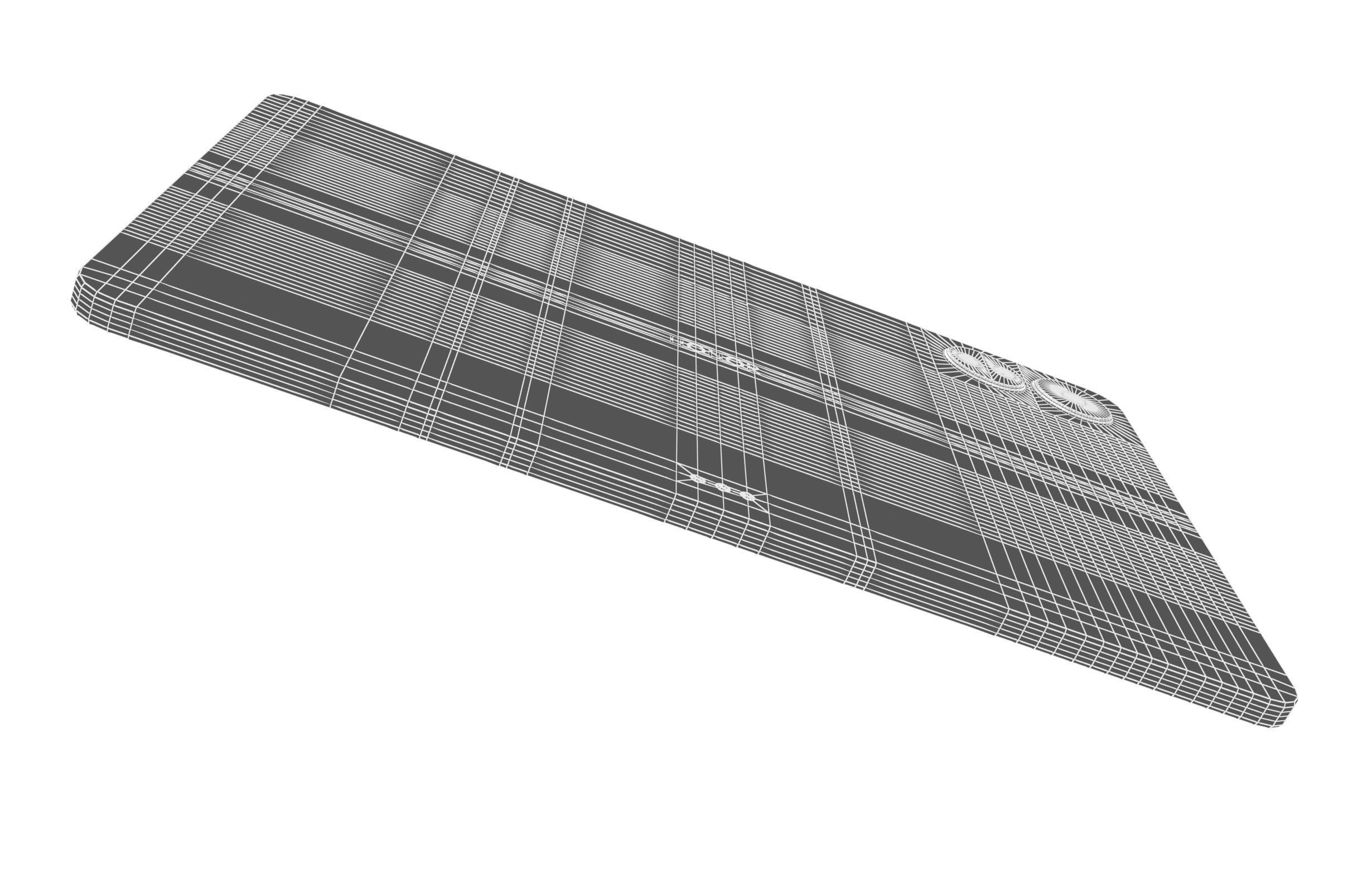 Honor MagicPad 13 Black Low-poly 3D model_21