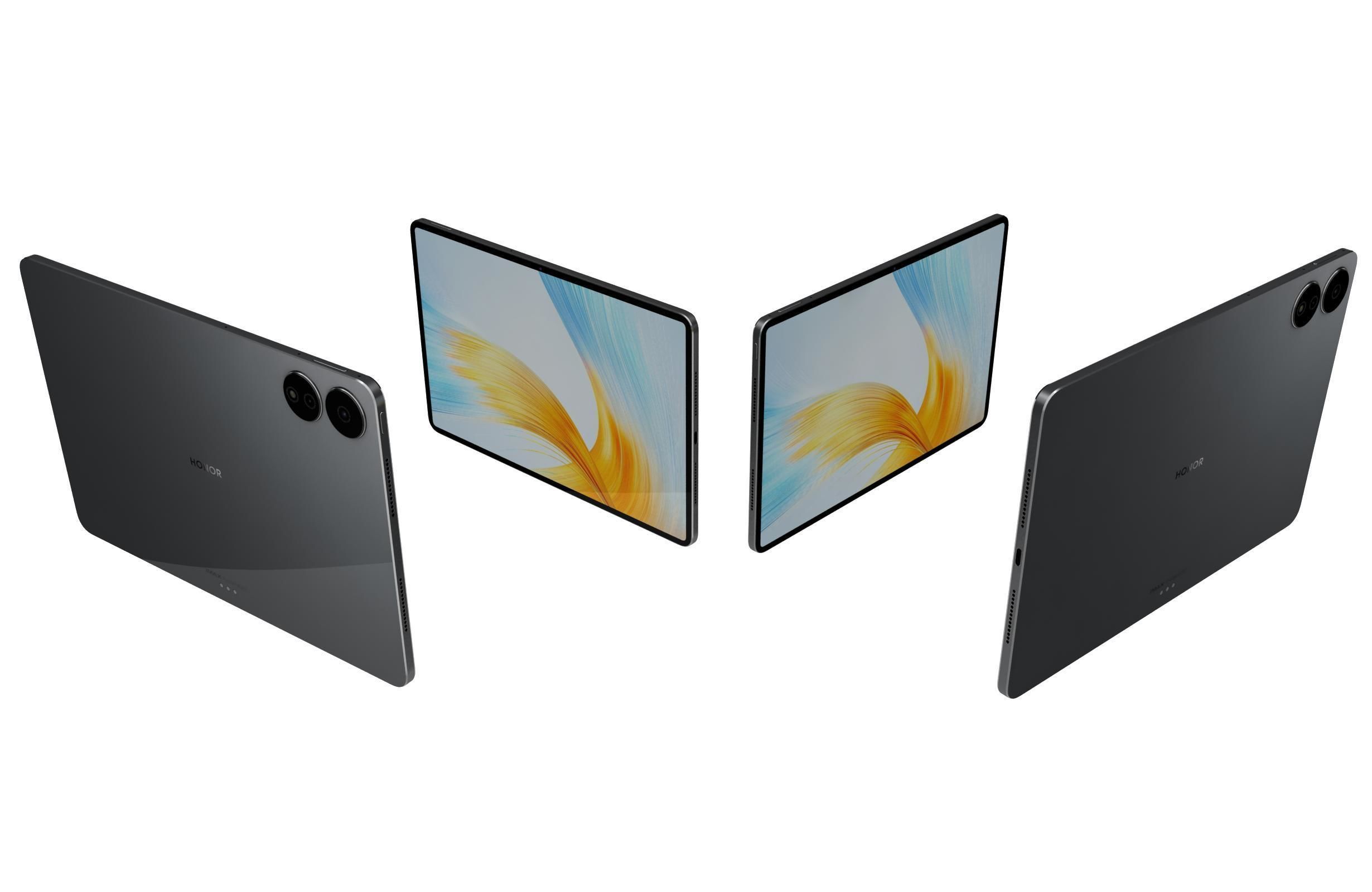 Honor MagicPad 13 Black Low-poly 3D model_4