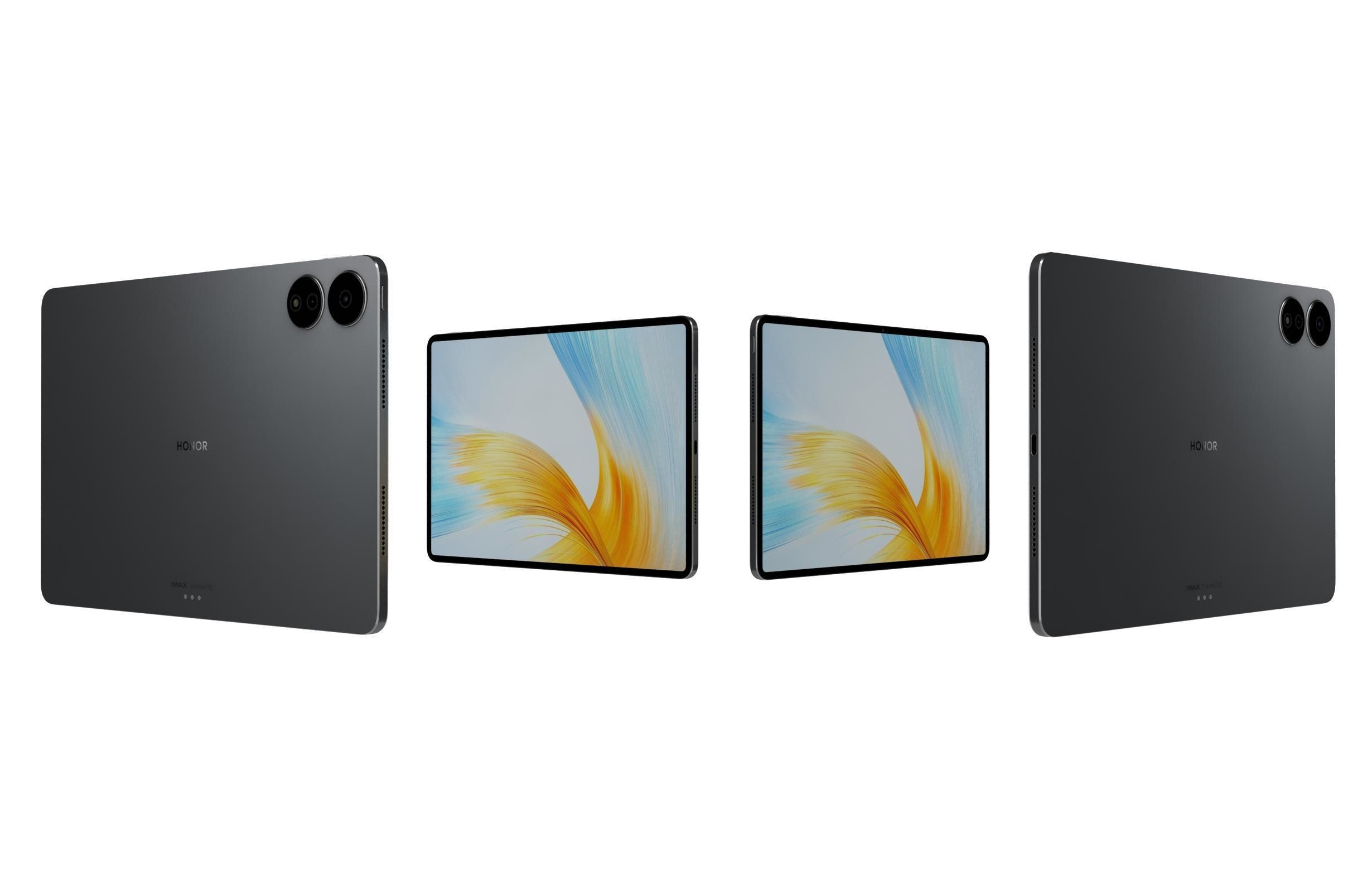 Honor MagicPad 13 Black Low-poly 3D model_8