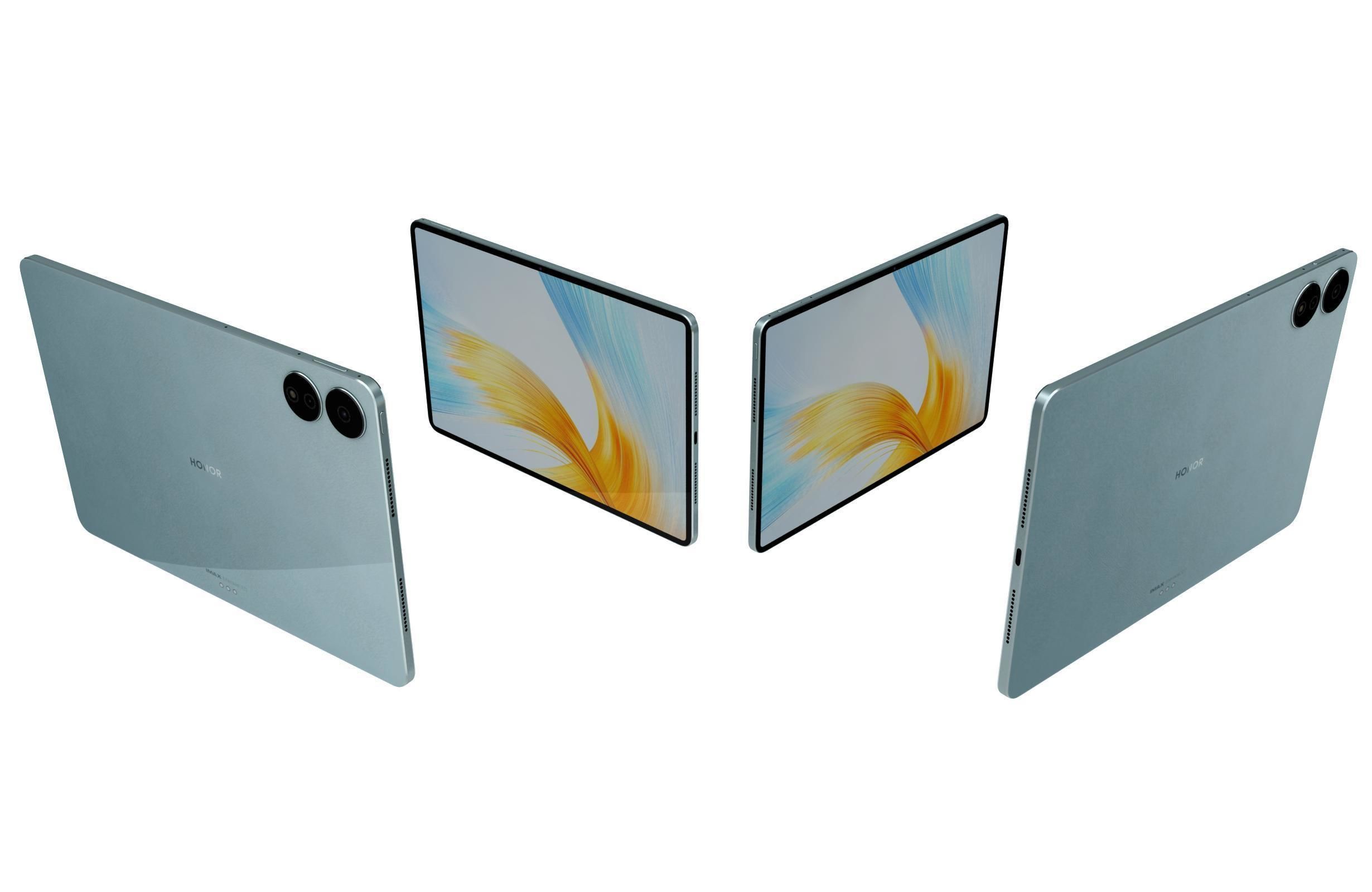 Honor MagicPad 13 Blue Low-poly 3D model_4