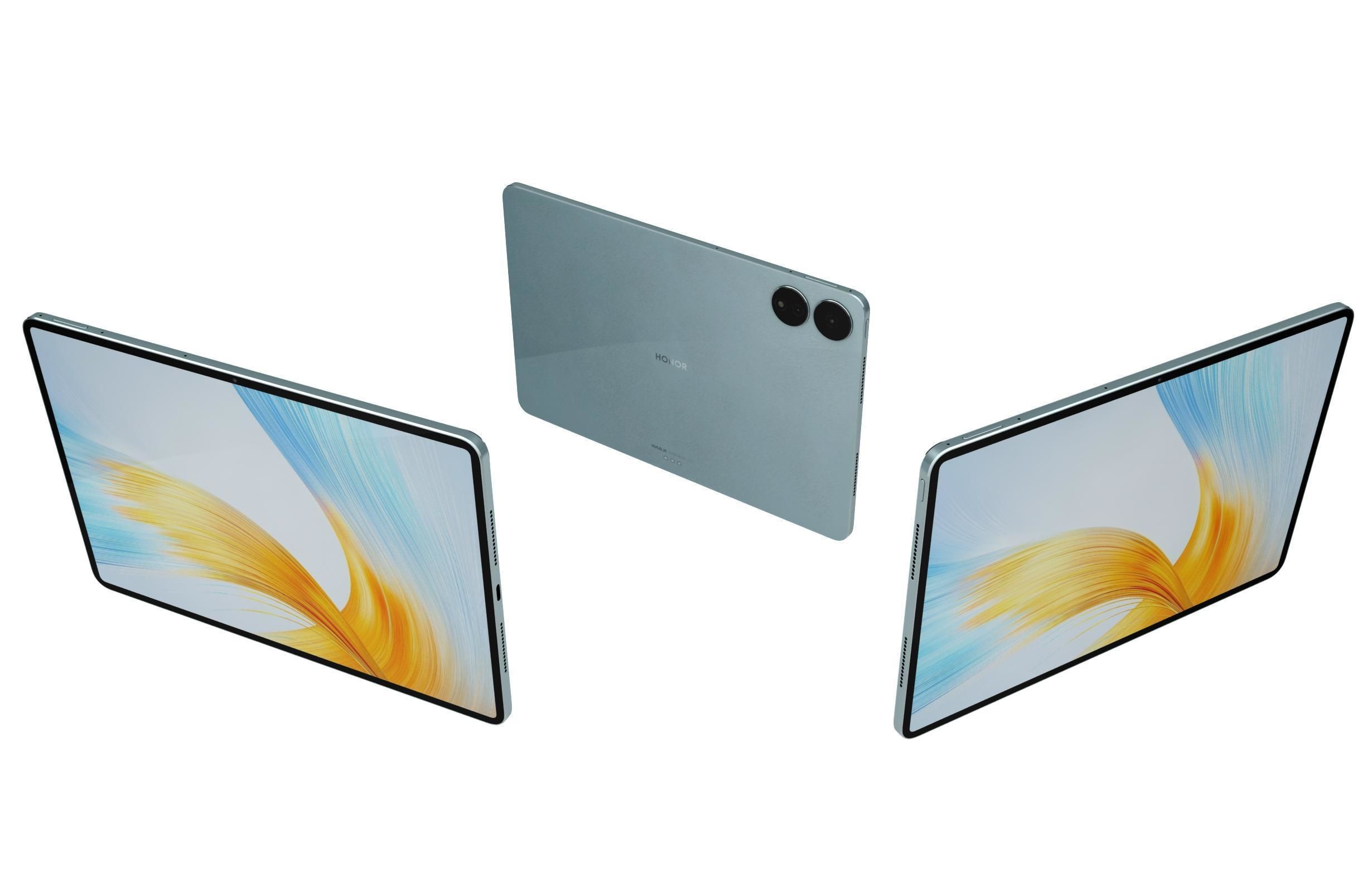 Honor MagicPad 13 Blue Low-poly 3D model_1