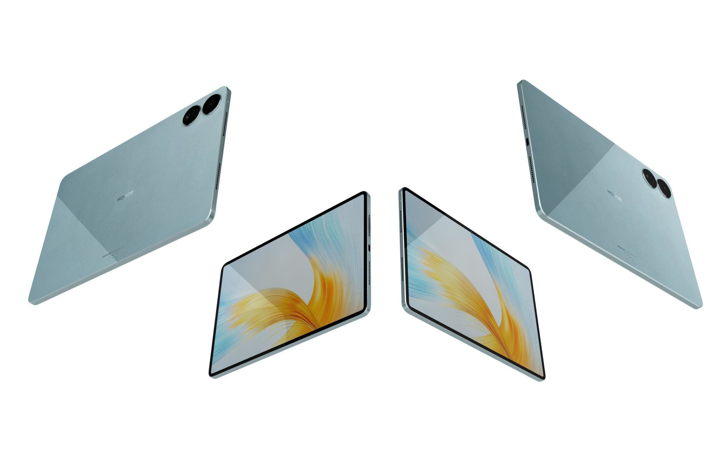 Honor MagicPad 13 Blue Low-poly 3D model_5