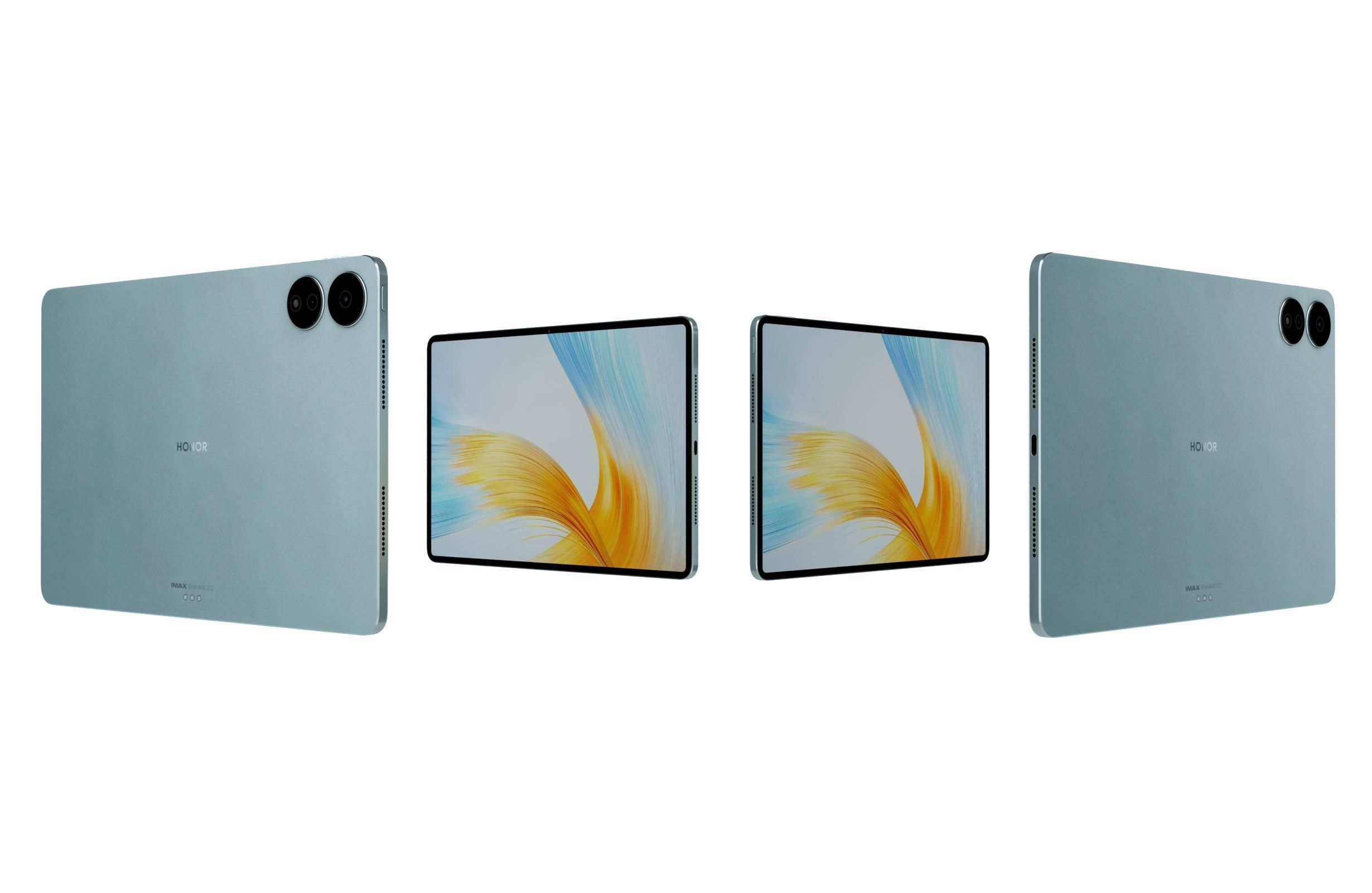 Honor MagicPad 13 Blue Low-poly 3D model_3