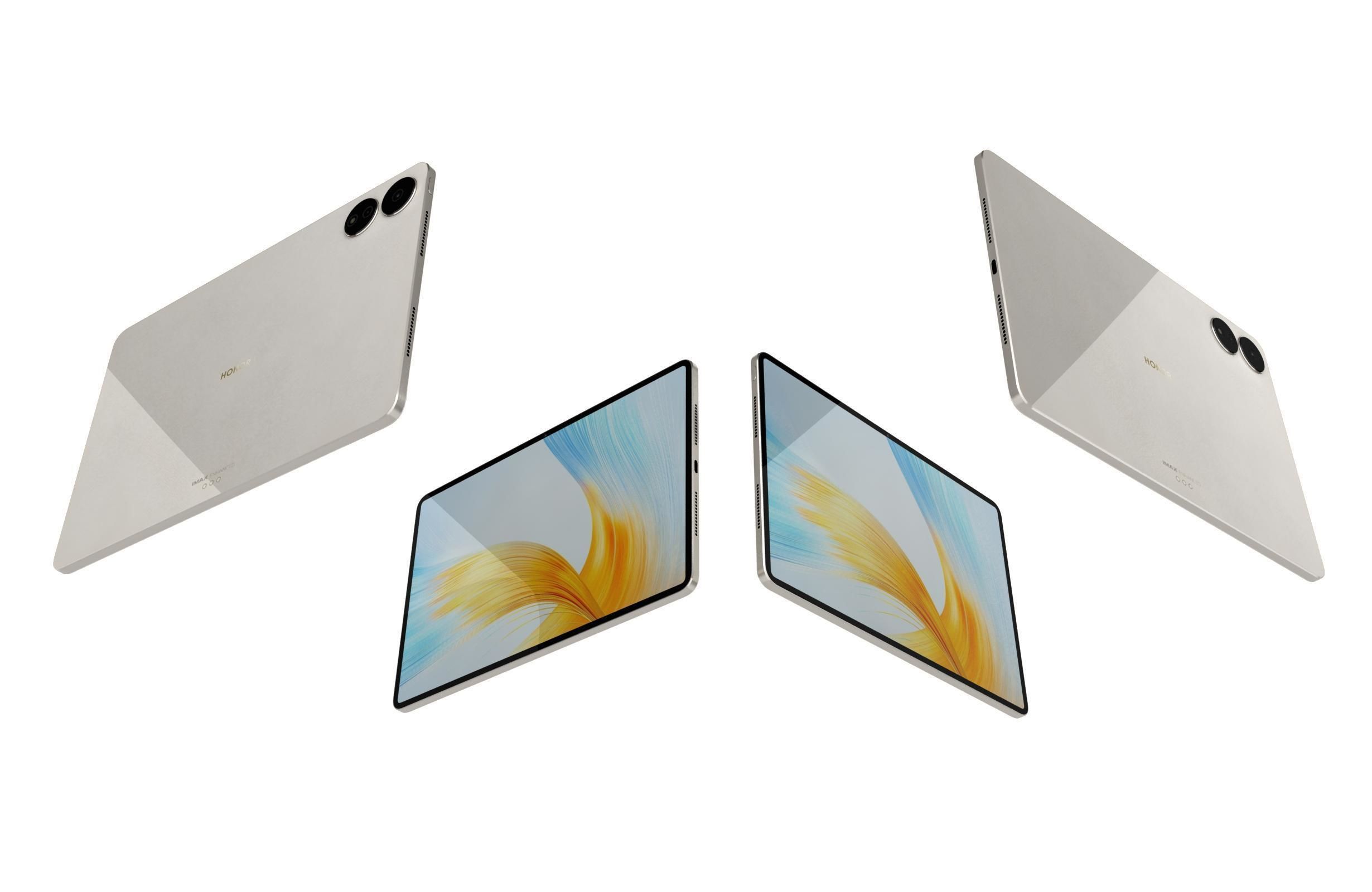 Honor MagicPad 13 Gold Low-poly 3D model_5