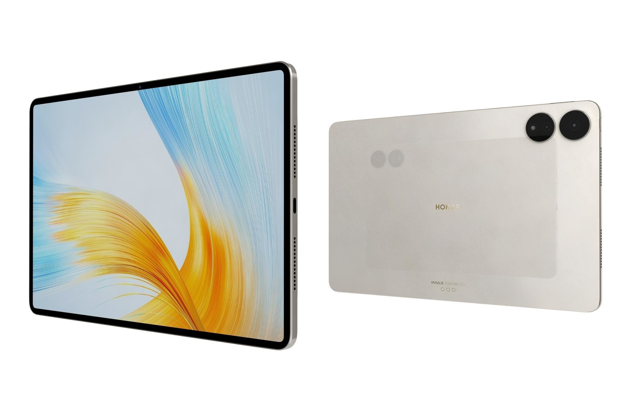 Honor MagicPad 13 Gold Low-poly 3D model_6