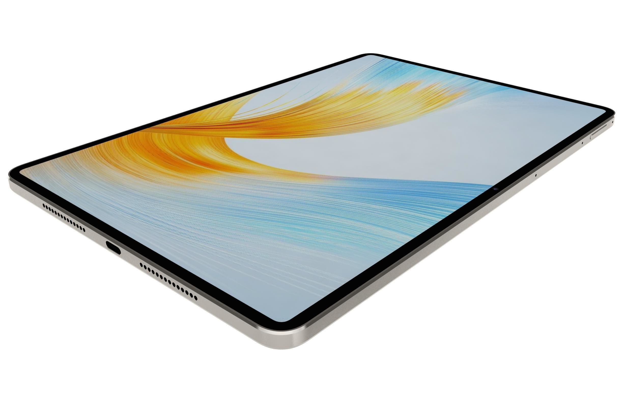 Honor MagicPad 13 Gold Low-poly 3D model_13