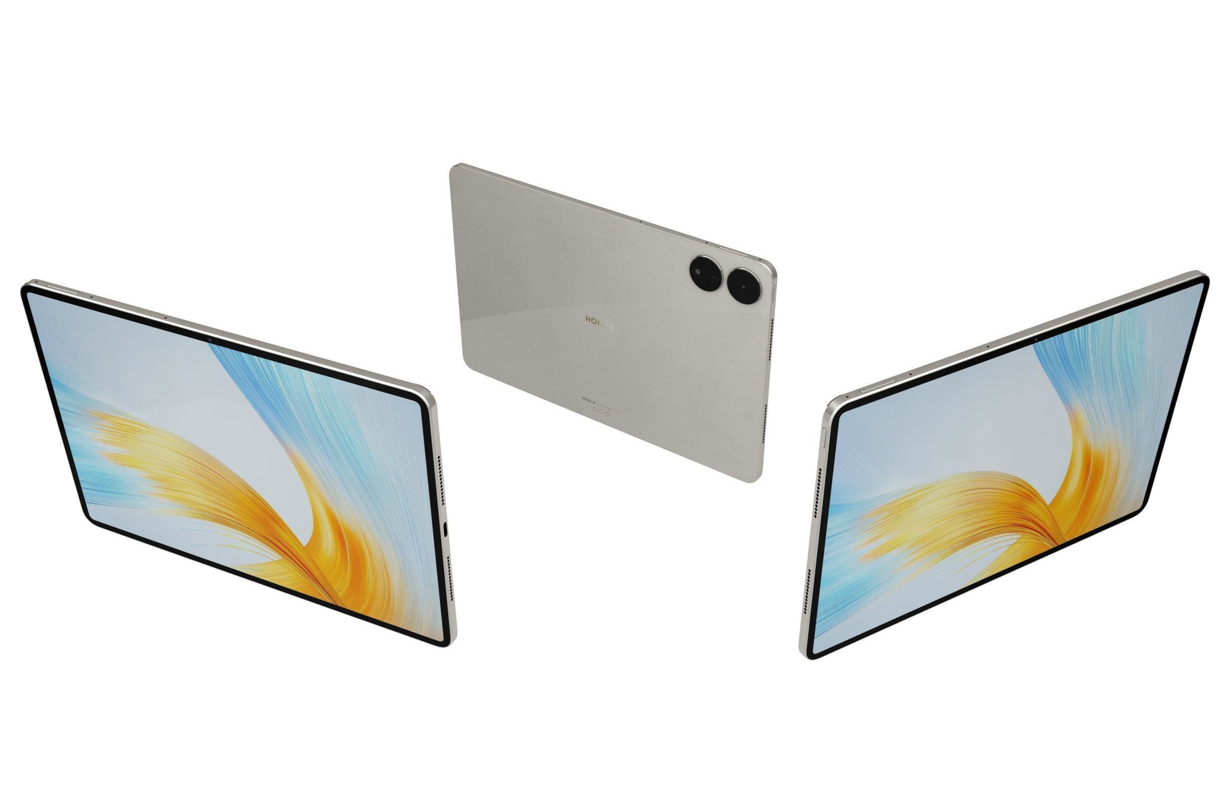 Honor MagicPad 13 Gold Low-poly 3D model_1