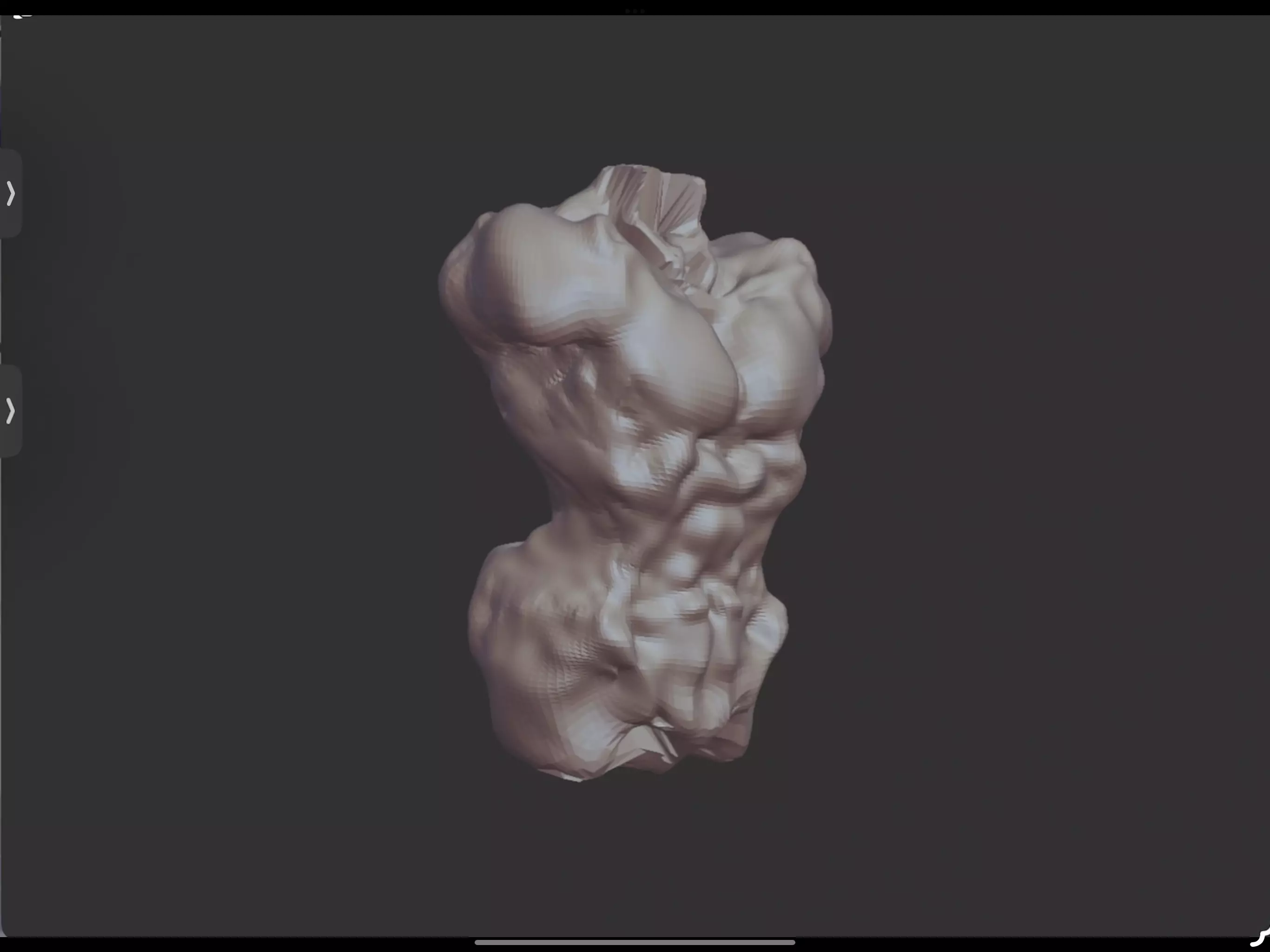 Nomad human model half body muscle- male 3D print model_0