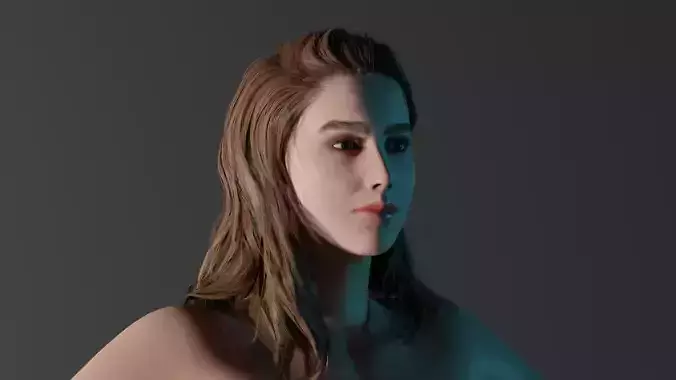 Realistic Female - Samantha 3D model