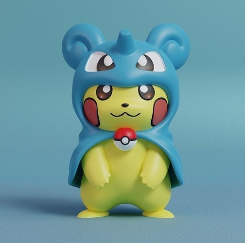 Pokemon - Pikachu Lapras Cosplay Free 3D print model
