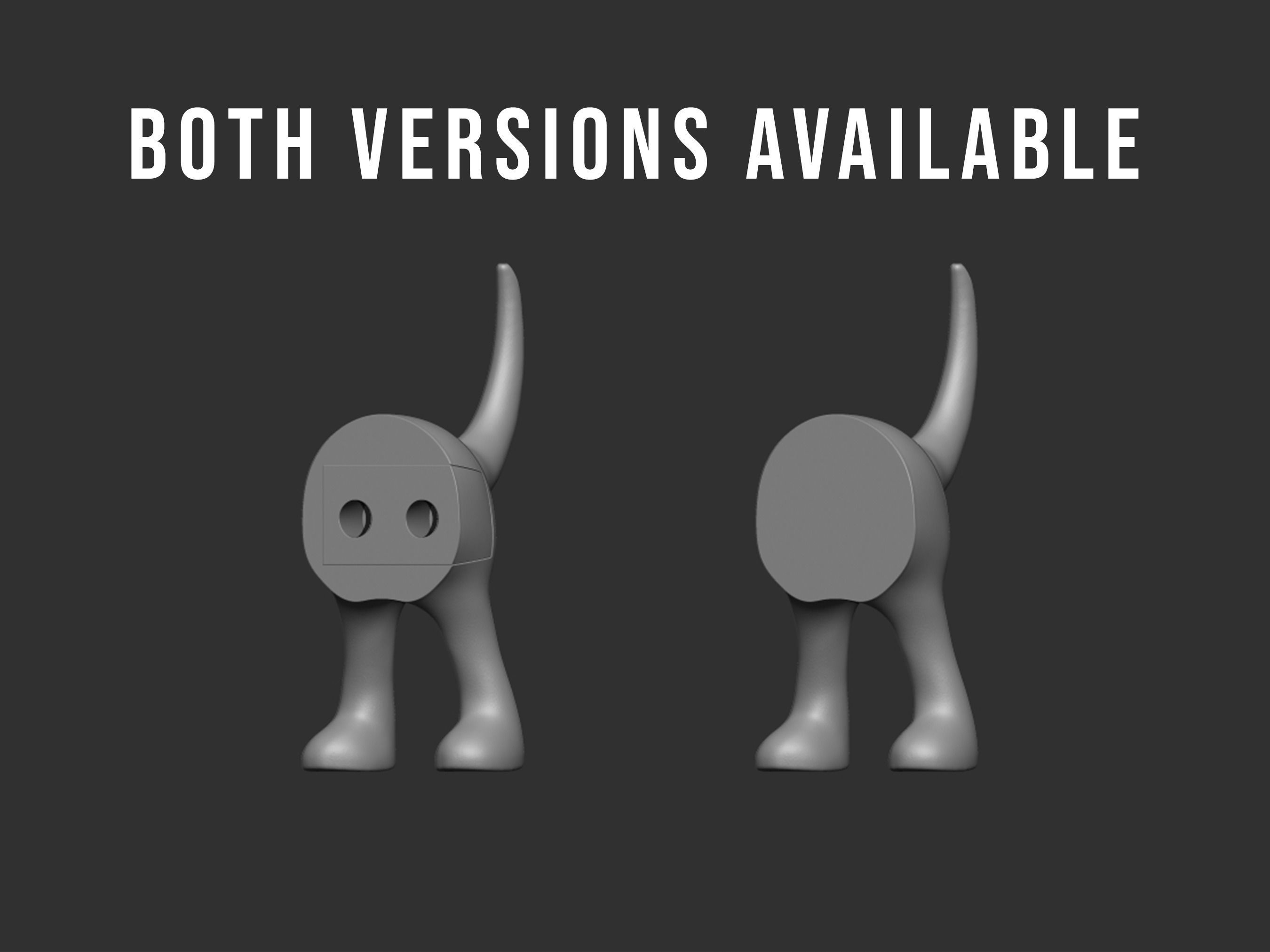 Dog Tail Wall Hook Printable 3D print model_11