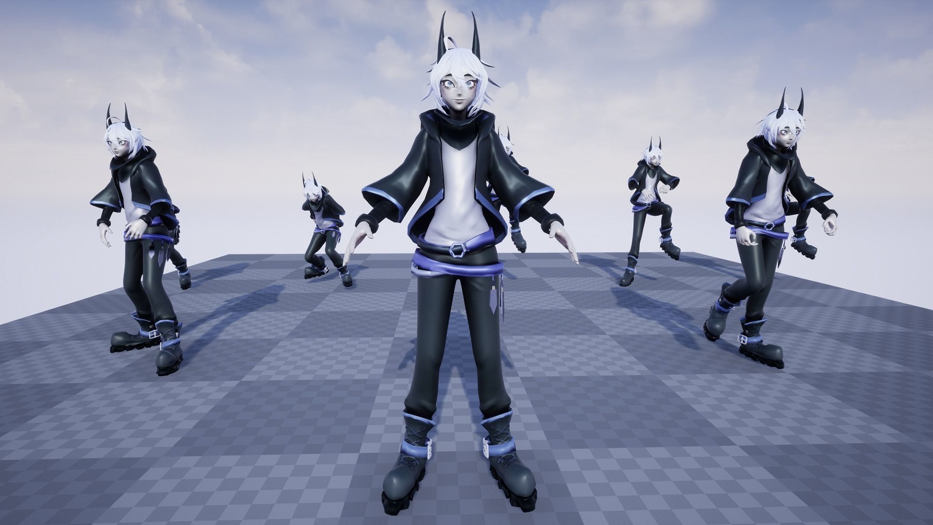 Rio Fantasy Boy - Game Ready 3D model - UE4 Low-poly 3D model Low-poly 3D model_13