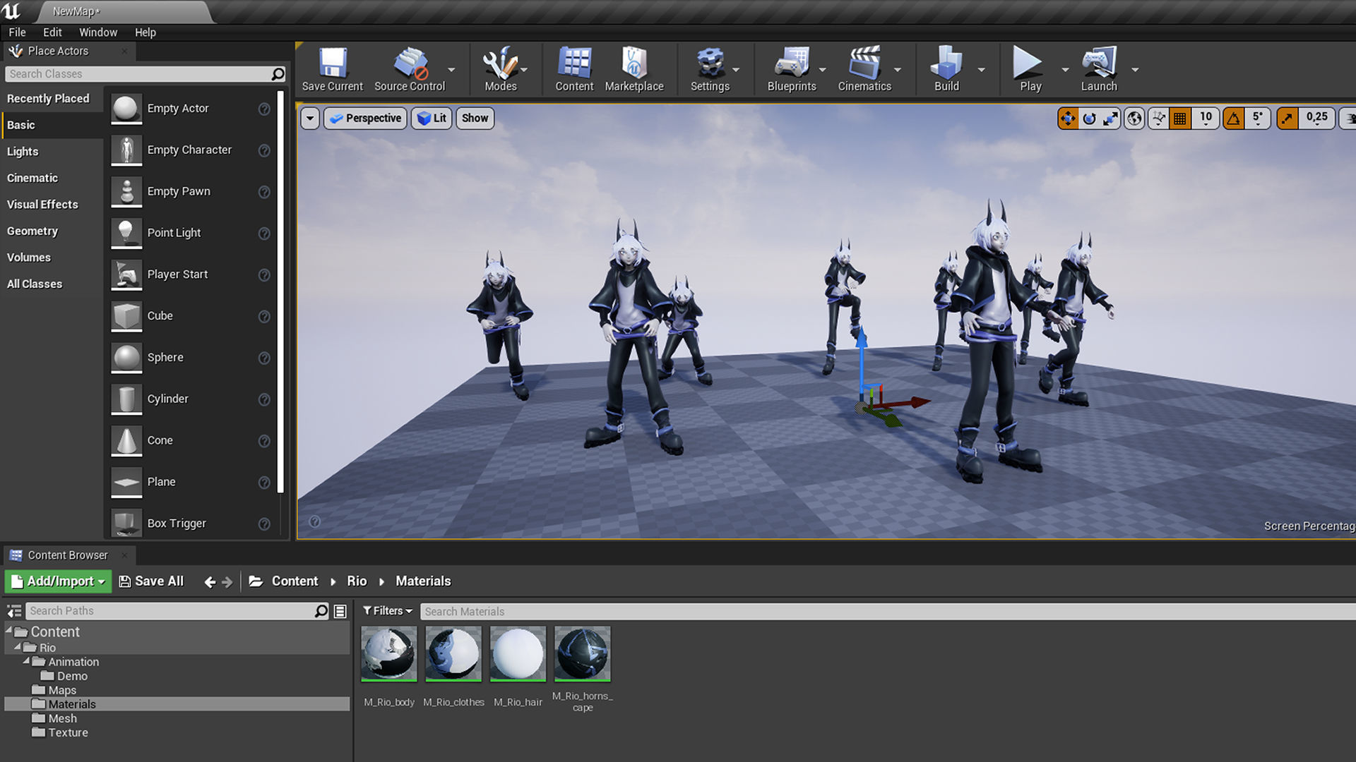 Rio Fantasy Boy - Game Ready 3D model - UE4 Low-poly 3D model Low-poly 3D model_18