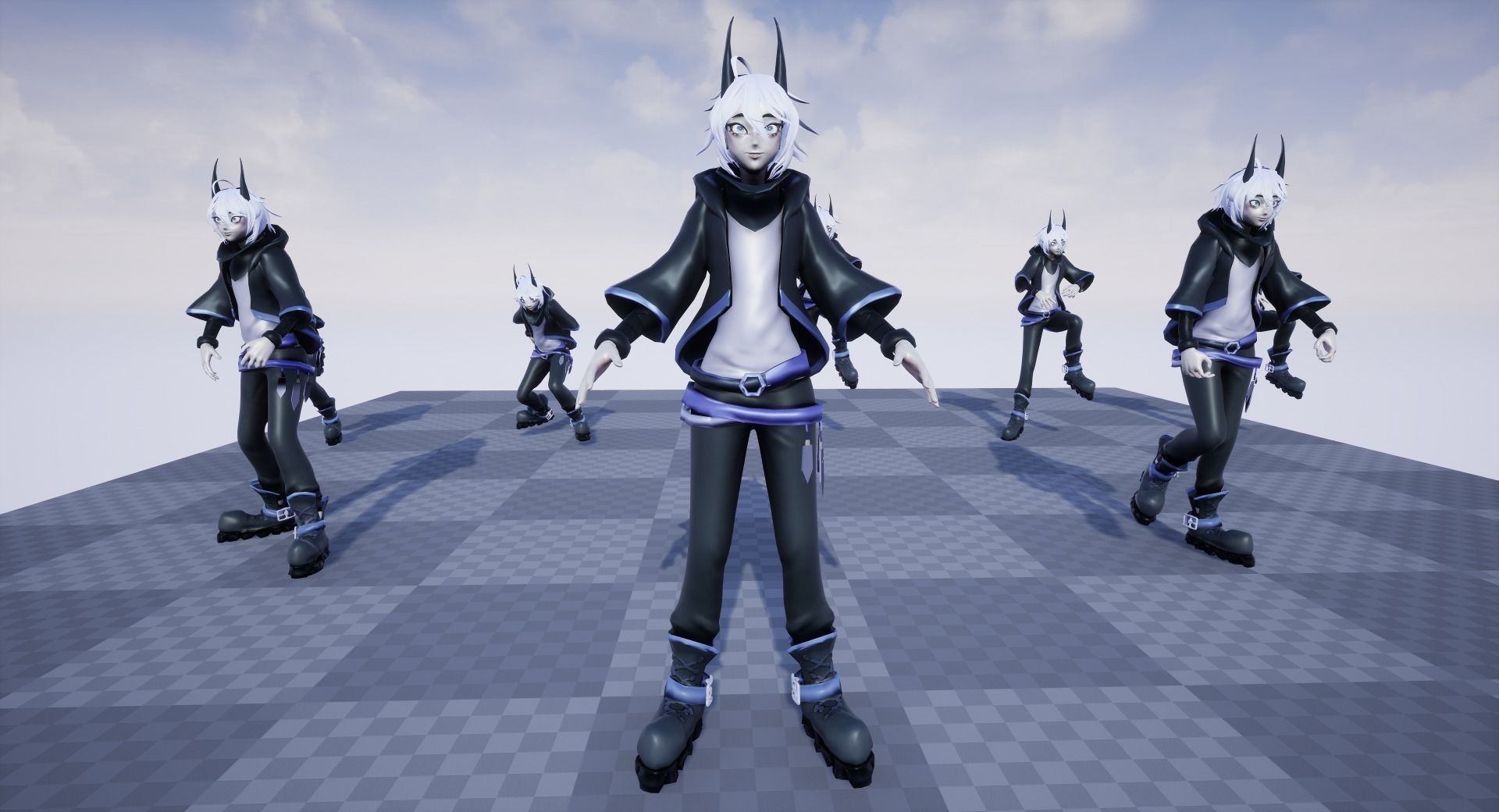 Rio Fantasy Boy - Game Ready 3D model - UE4 Low-poly 3D model Low-poly 3D model_3