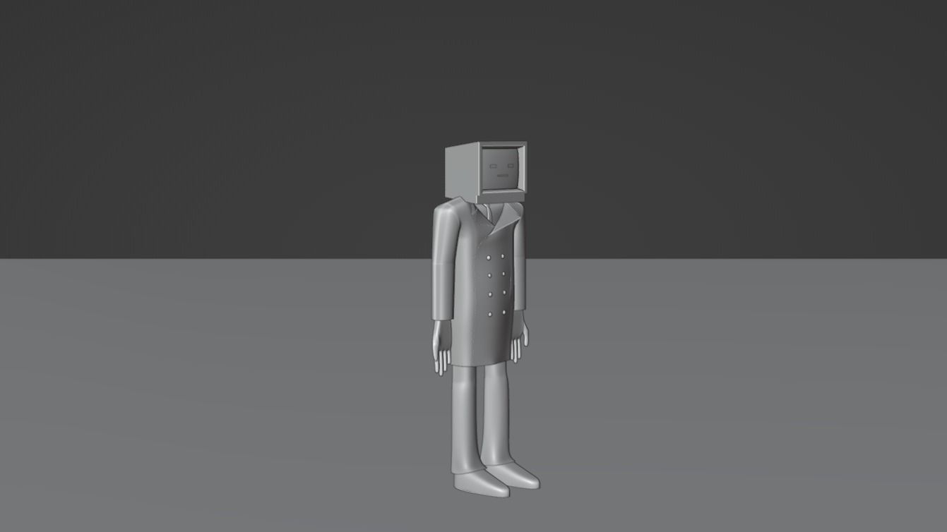 Tv man 3d model  3D model_17