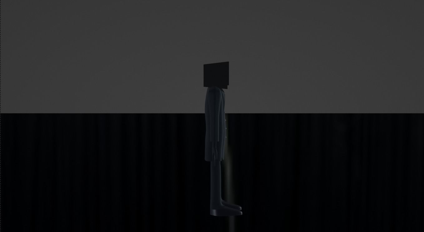 Tv man 3d model  3D model_14