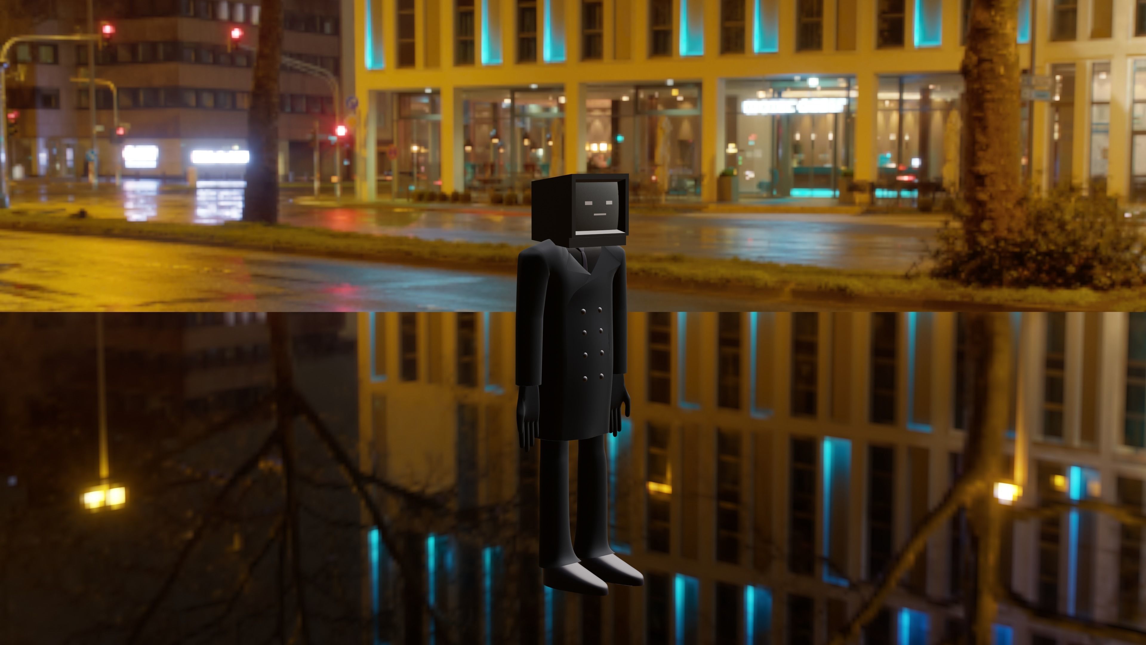 Tv man 3d model  3D model_22