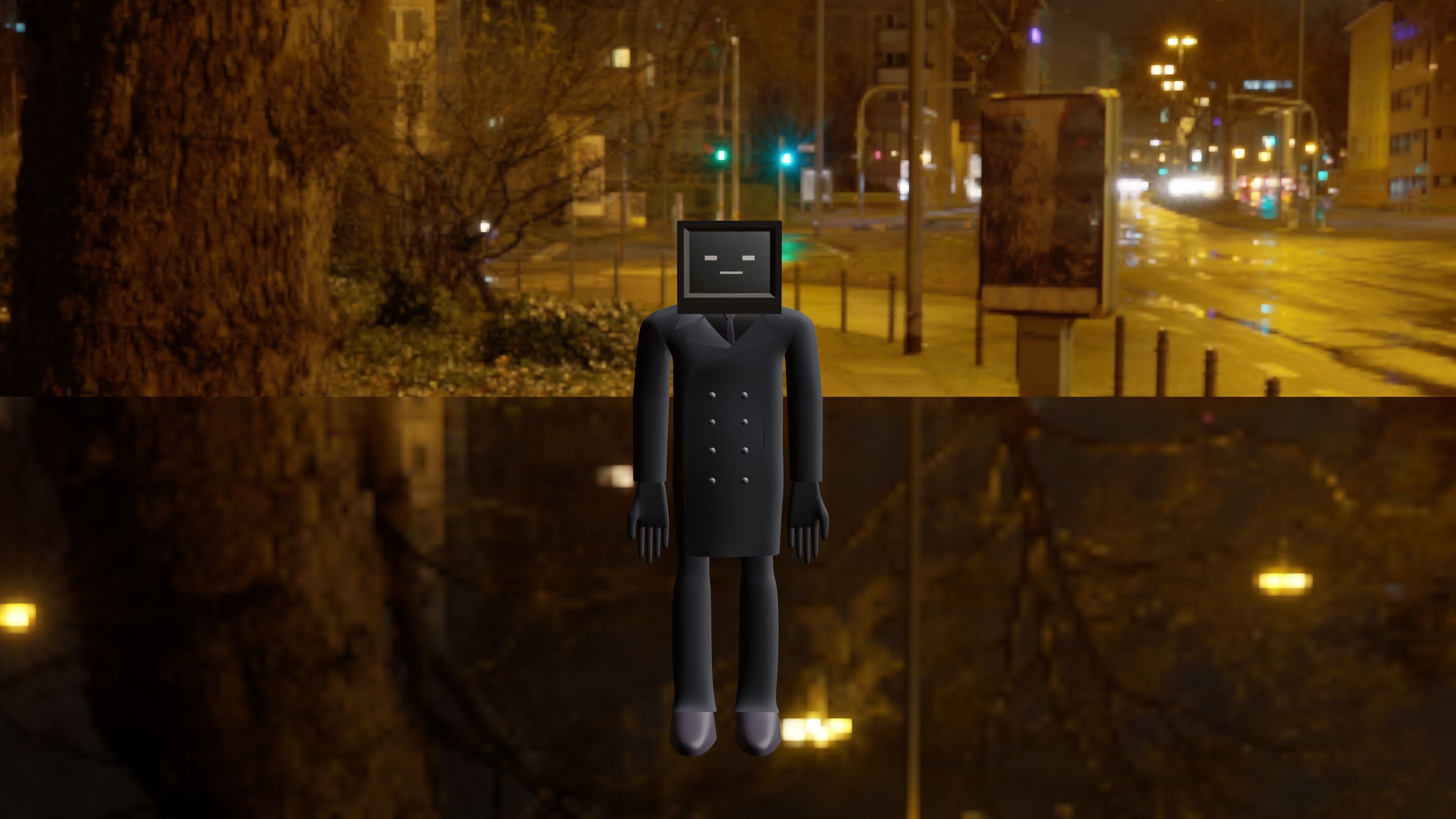 Tv man 3d model  3D model_19