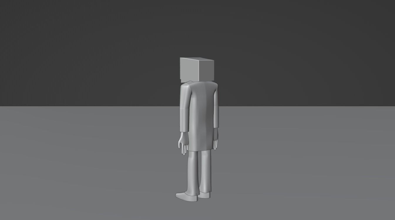 Tv man 3d model  3D model_16