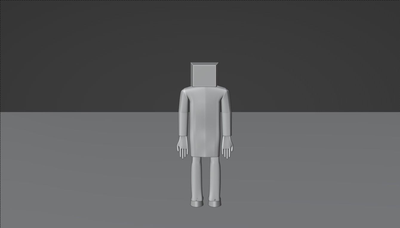 Tv man 3d model  3D model_12