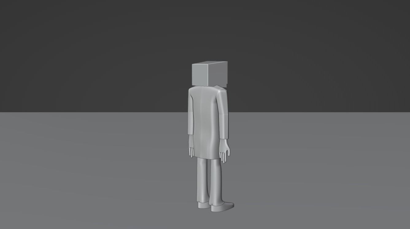 Tv man 3d model  3D model_3