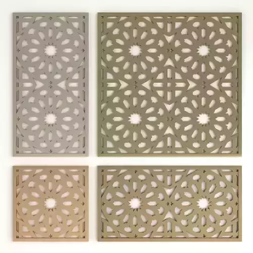 Arabic Islamic pattern 3D model