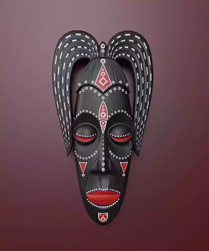 Wall decorative African mask