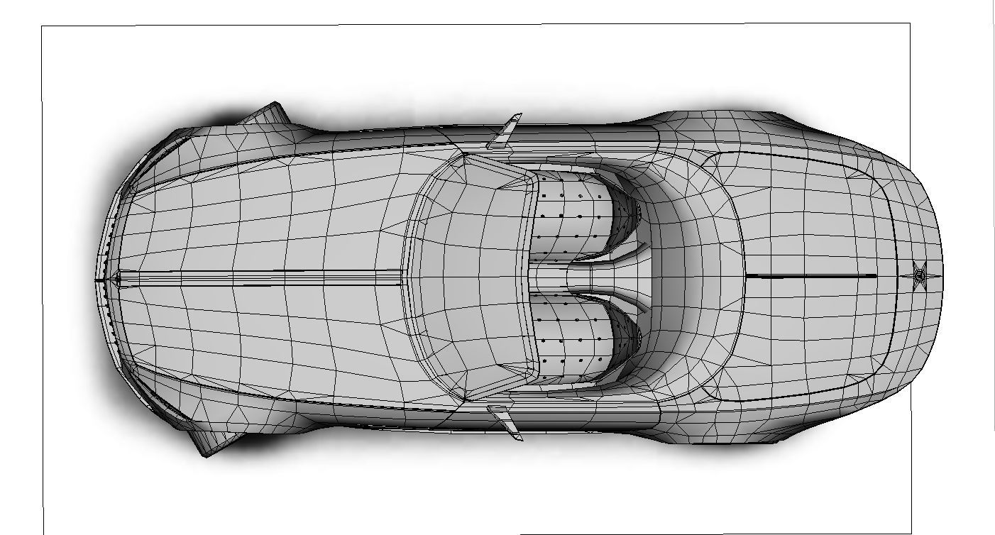 Mercedes-Maybach Vision 6 Cabriolet 2017 Gameready Low-poly 3D model_31