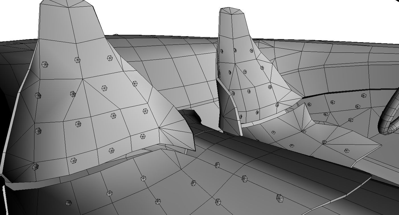 Mercedes-Maybach Vision 6 Cabriolet 2017 Gameready Low-poly 3D model_34