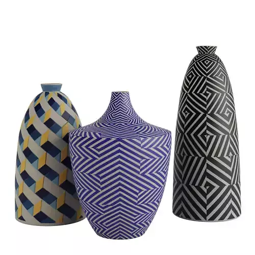 Cody Hoyt Geometric Ceramic Vase Collection