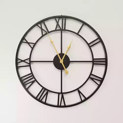 Metal Wall Clock 3D model