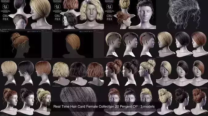 Real Time Hair Card Female Collection 20 Percent Off 