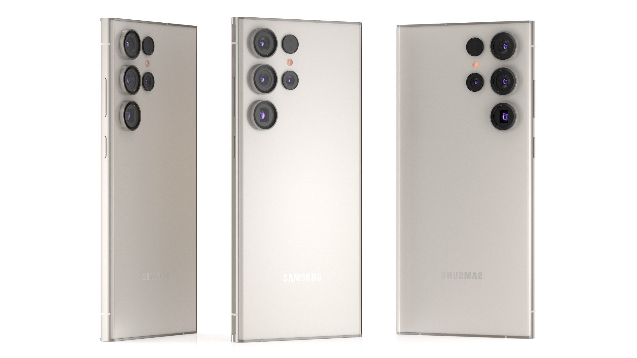 Samsung Galaxy S23 Ultra Cream 3D model_8