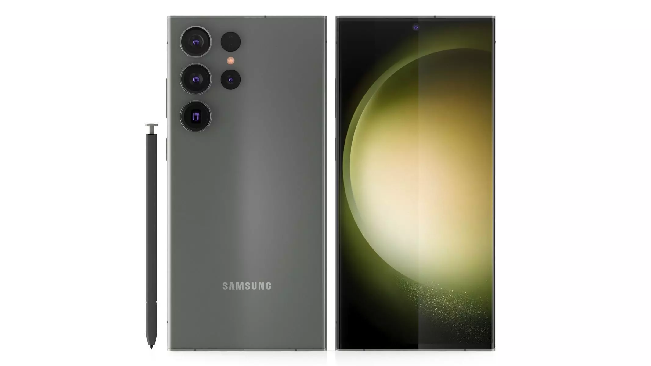 Samsung Galaxy S23 Ultra Green 3D model_0