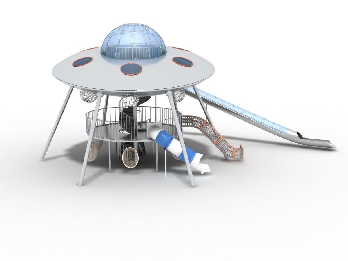 Flying Saucer Playground 3D model_2