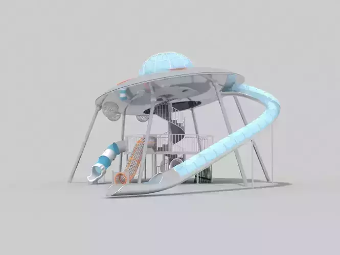 Flying Saucer Playground 3D model