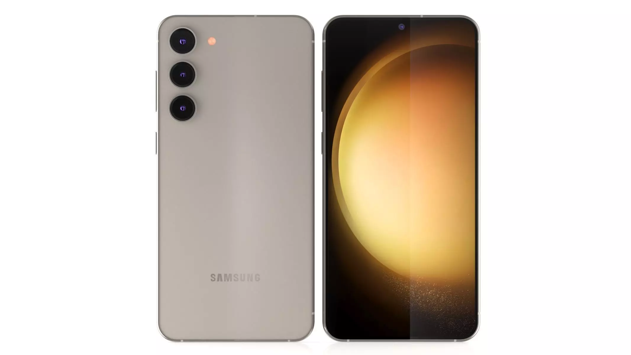 Samsung Galaxy S23 Plus Cream 3D model_0