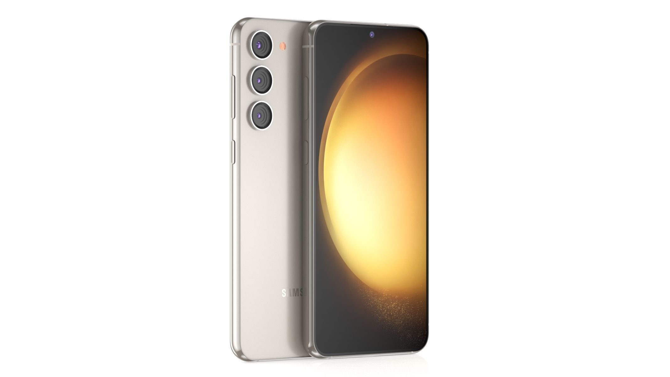 Samsung Galaxy S23 Plus Cream 3D model_1