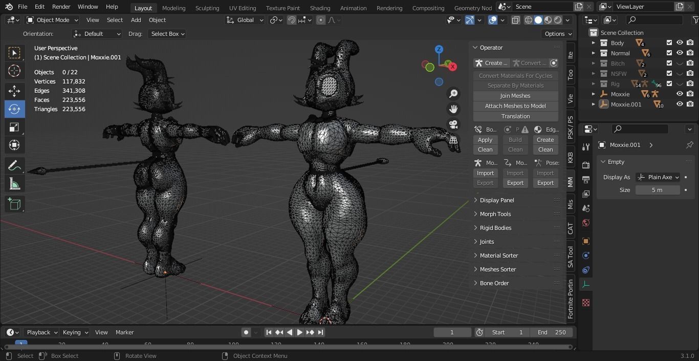 Moxxie NSFW blender and MMD 3D model_3