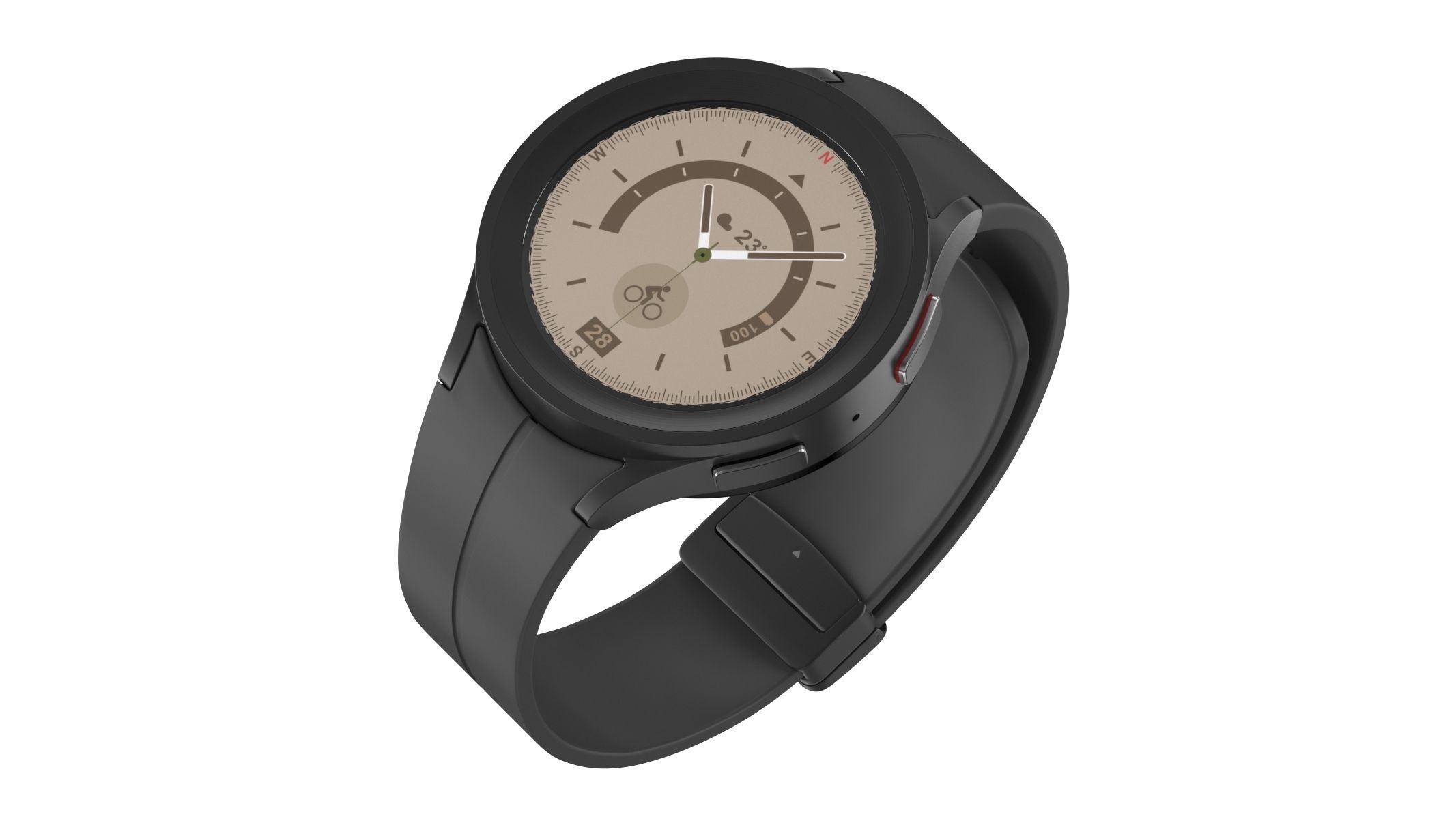 Samsung Galaxy Watch 5 Pro Black 3D model_1