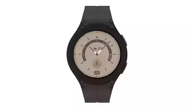 Samsung Galaxy Watch 5 Pro Black 3D model Samsung Galaxy Watch 5 Pro Black 3D model