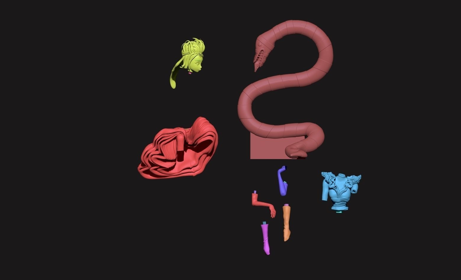 Queen of Hearts Disney  3D print model_1