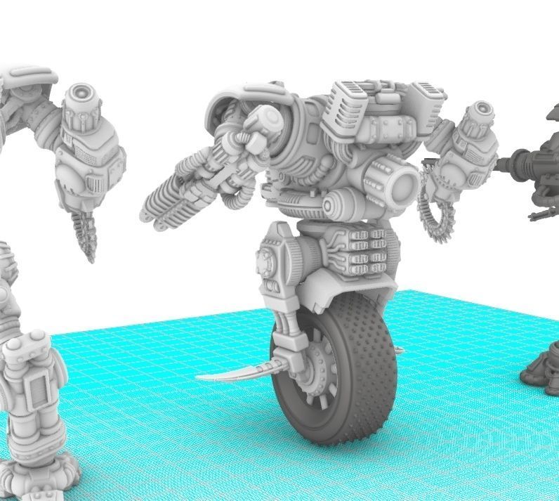 Project Raptor- Wheeled Raptor Lower Chassis 3D print model_3