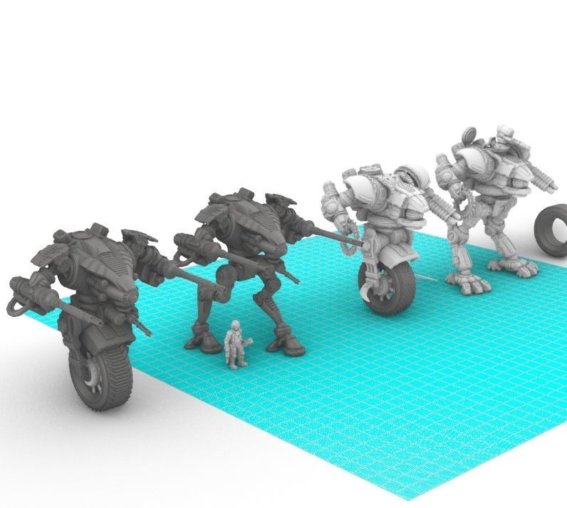 Project Raptor- Wheeled Raptor Lower Chassis 3D print model_8
