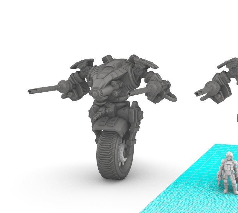 Project Raptor- Wheeled Raptor Lower Chassis 3D print model_5
