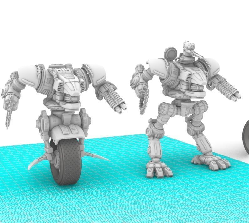 Project Raptor- Wheeled Raptor Lower Chassis 3D print model_4